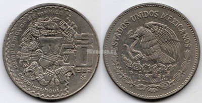 монета Мексика 50 песо 1982 год