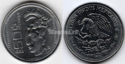 монета Мексика 50 сентаво 1983 год